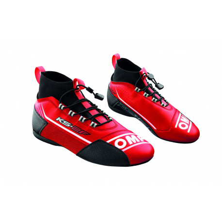 Topánky Kartingové topánky OMP KS-2F, červená/čierna | race-shop.sk