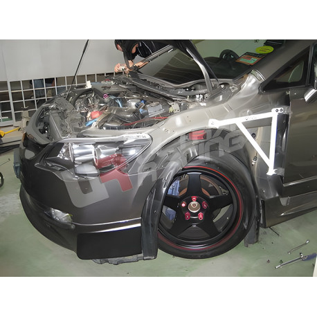 Rozpery ULTRA RACING 2× 3-bodové rozpery blatníkov pre Honda Civic FD/FD2 Hybrid/TypeR | race-shop.sk
