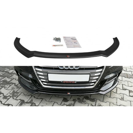 Body kit a vizuálne doplnky MAXTON DESIGN predný splitter pre Audi S3 / A3 S-Line 8V FL Sedan, V2 | race-shop.sk