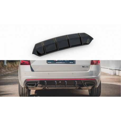 Body kit a vizuálne doplnky MAXTON DESIGN zadný difúzor pre Skoda Octavia RS Mk3 / Mk3 FL Hatchback / Estate, V1 | race-shop.sk