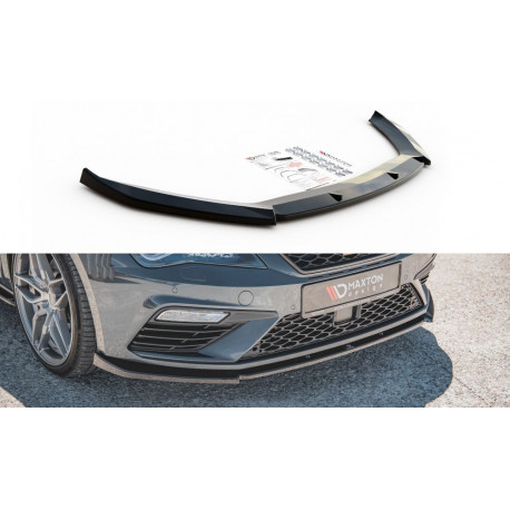 Body kit a vizuálne doplnky MAXTON DESIGN predný splitter pre Seat Leon Cupra / FR Mk3 FL, V6 | race-shop.sk