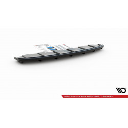 Centrálny splitter zadného nárazníka AUDI A6 C7 S-LINE AVANT výfuk 2x1 - s vertikálnymi časťami