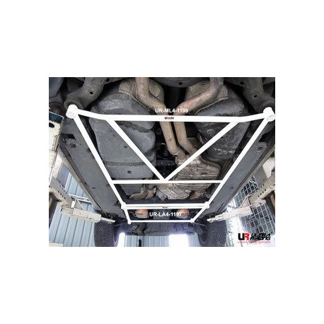 Rozpery VW Touareg 5.0 V10 02+ UltraRacing 4-bodová Spodná rozpera "H-Brace" strednej podlahy | race-shop.sk