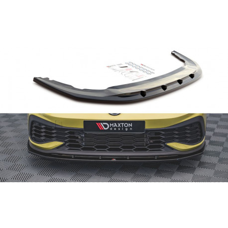 Body kit a vizuálne doplnky MAXTON DESIGN predný splitter pre Volkswagen Golf 8 GTI Clubsport, V4 | race-shop.sk
