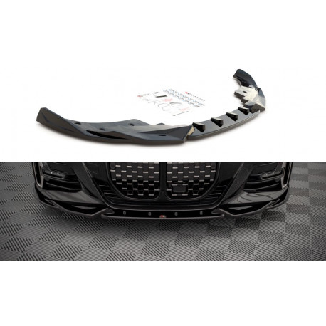 Body kit a vizuálne doplnky MAXTON DESIGN predný splitter pre BMW 4 M-Pack G22, V2 | race-shop.sk