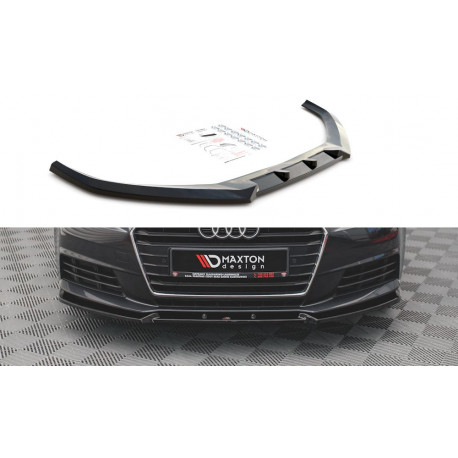 Body kit a vizuálne doplnky MAXTON DESIGN predný splitter pre Audi A4 B9, V1 | race-shop.sk