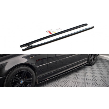 Body kit a vizuálne doplnky MAXTON DESIGN difúzory prahov pre BMW 3 Coupe M-Pack E46, V2 | race-shop.sk