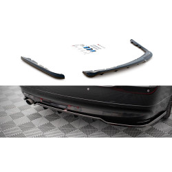 MAXTON DESIGN centrálny zadný splitter pre BMW 3 Sedan E90 (so zvislými lištami)