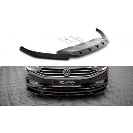 Body kit a vizuálne doplnky MAXTON DESIGN predný splitter pre Volkswagen Passat B8 Facelift, V1 | race-shop.sk