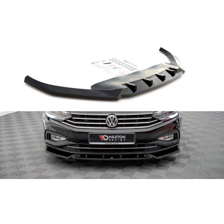 Body kit a vizuálne doplnky MAXTON DESIGN predný splitter pre Volkswagen Passat B8 Facelift, V2 | race-shop.sk