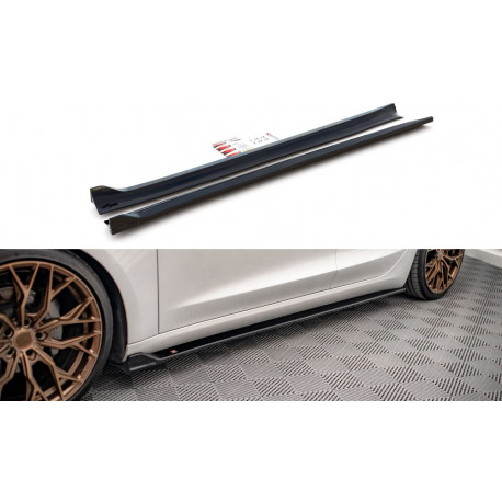 Body kit a vizuálne doplnky MAXTON DESIGN difúzory prahov pre Tesla Model 3, V2 | race-shop.sk