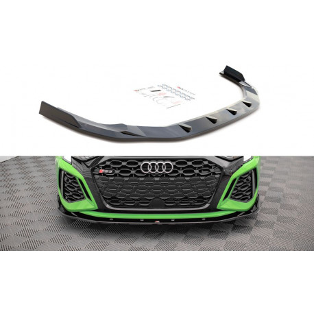 Body kit a vizuálne doplnky MAXTON DESIGN predný splitter pre Audi RS3 8Y, V2 | race-shop.sk