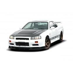 MAXTON DESIGN predný nárazník pre NISSAN SKYLINE R34 GTR (WITHOUT DIFFUSER) GTR LOOK, sklolaminát