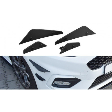 Body kit a vizuálne doplnky Canards predného nárazníka Ford Fiesta Mk8 ST/ ST-Line | race-shop.sk
