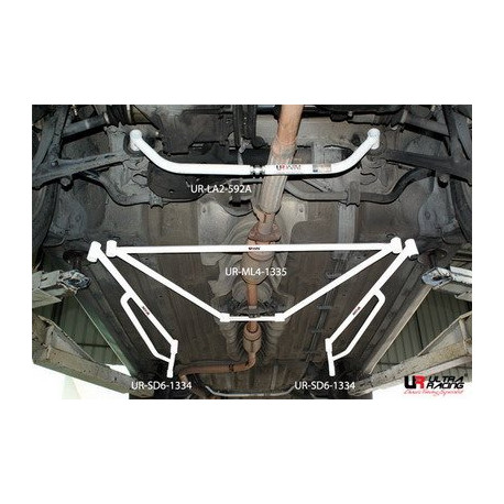 Rozpery Honda Accord 90-93 UltraRacing Spodná rozpera strednej podlahy 4-bodová | race-shop.sk