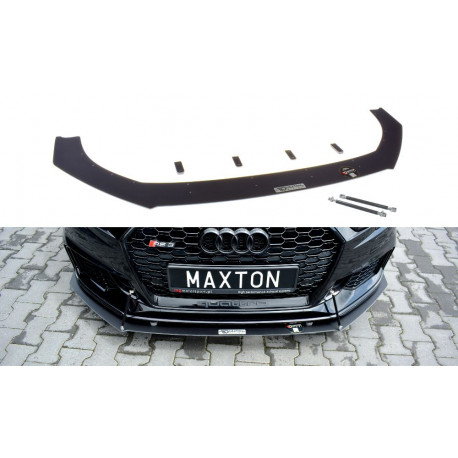 Body kit a vizuálne doplnky MAXTON DESIGN predný splitter pre Audi RS3 8V FL Sportback, V1 | race-shop.sk