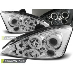 PREDNÉ SVETLÁ FORD FOCUS 10.98-10.01 ANGEL EYES CHRÓM