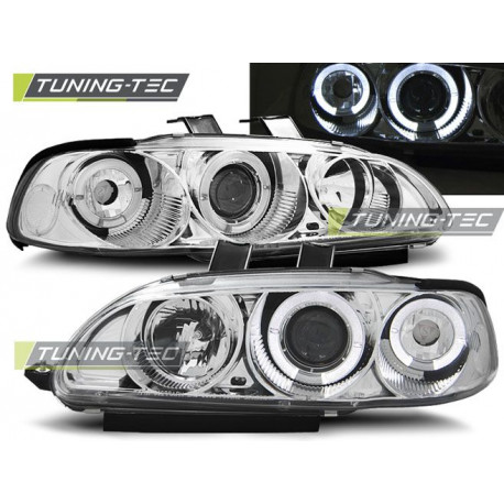 Osvetlenie PREDNÉ SVETLÁ HONDA CIVIC 09.91-08.95 2D/3D ANGEL EYES CHRÓM | race-shop.sk