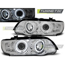 PREDNÉ SVETLÁ ANGEL EYES CHROME pre BMW X5 E53 09.99-10.03