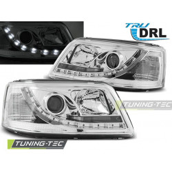 PREDNÉ SVETLÁ TRUE DRL CHROM pre VW T5 04.03-08.09
