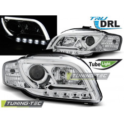 PREDNÉ SVETLÁ TUBE LIGHT DRL CHROM pre AUDI A4 B7 11.04-03.08