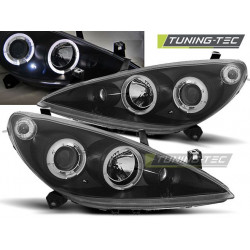 PREDNÉ SVETLÁ PEUGEOT 307 04.01-06.05 ANGEL EYES ČIERNA