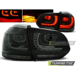 TUNING-TEC LED zadné svetlá pre VW GOLF 6 10.08-12, dymová
