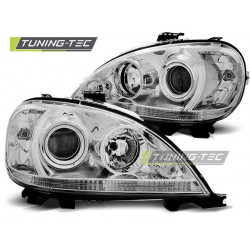 TUNING-TEC predné svetlá pre MERCEDES W163 ML M-KLASA 09.01-05 (H7), chróm