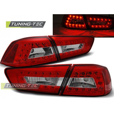 Osvetlenie LED ZADNÉ SVETLÁ MITSUBISHI LANCER 8 SEDAN 08-11 ČERVEN/ BIELA LED | race-shop.sk