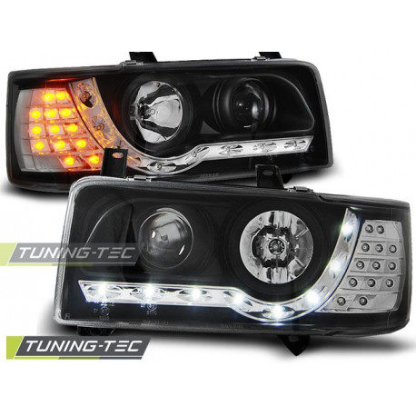 Osvetlenie PREDNÉ SVETLÁ DAYLIGHT ČIERNA pre VW T4 90-03.03 TRANSPORTER | race-shop.sk