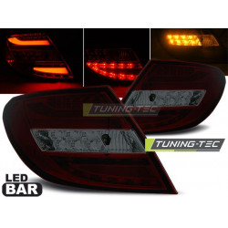 LED BAR ZADNÉ SVETLÁ ČERVENÁ DYMOVÉ pre MERCEDES C-KLASA W204 SEDAN 07-10