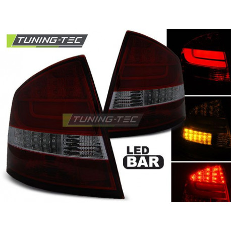 Osvetlenie LED BAR ZADNÉ SVETLÁ ČERVENÁ DYMOVÉ pre SKODA OCTAVIA II SEDAN 04-12 | race-shop.sk