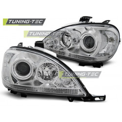 TUNING-TEC predné svetlá pre MERCEDES W163 ML M-KLASA 03.98-08.01 (H7), chróm, V2