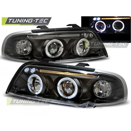 Osvetlenie PREDNÉ SVETLÁ ANGEL EYES ČIERNA pre AUDI A4 11.94-12.98 | race-shop.sk