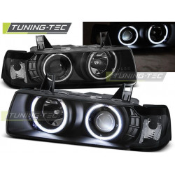 PREDNÉ SVETLÁ ANGEL EYES CCFL ČIERNA pre BMW E36 12.90-08.99 S/C/T
