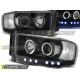 Osvetlenie PREDNÉ SVETLÁ DODGE RAM 02-06 ANGEL EYES ČIERNA | race-shop.sk