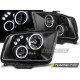 Osvetlenie PREDNÉ SVETLÁ FORD MUSTANG 04-09 ANGEL EYES ČIERNA | race-shop.sk
