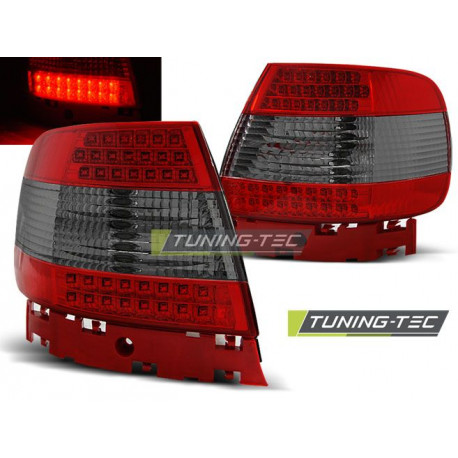 Osvetlenie LED ZADNÉ SVETLÁ ČERVENÁ DYMOVÉ pre AUDI A4 11.94-09.00 | race-shop.sk