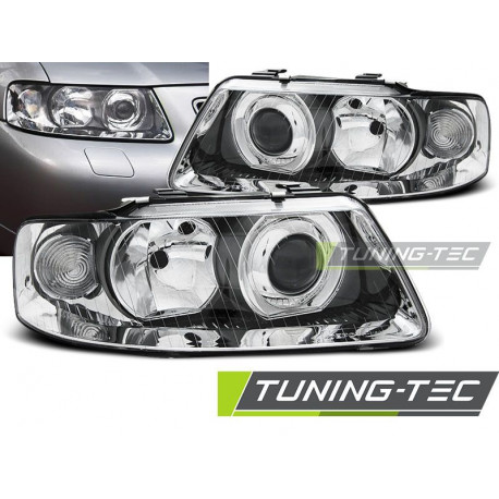Osvetlenie PREDNÉ SVETLÁ CHROM pre AUDI A3 09.00-05.03 | race-shop.sk