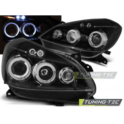 PREDNÉ SVETLÁ RENAULT CLIO 3 05-09 ČIERNA ANGEL EYES