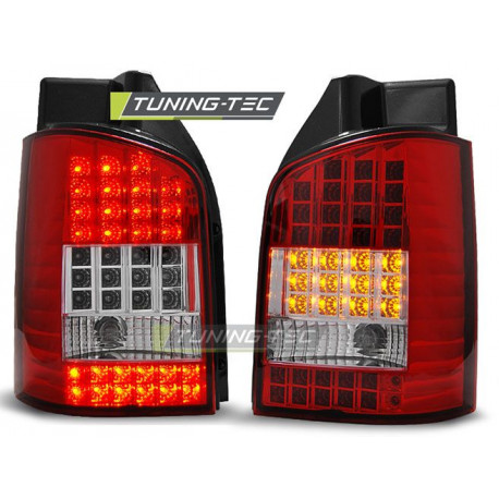 Osvetlenie LED ZADNÉ SVETLÁ ČERVENÁ BIELA pre VW T5 04.03-09 | race-shop.sk