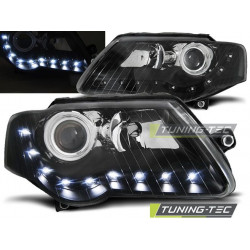 PREDNÉ SVETLÁ DAYLIGHT ČIERNA pre VW PASSAT B6 3C 03.05-10