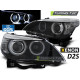 Osvetlenie XENON PREDNÉ SVETLÁ D2S ANGEL EYES CCFL ČIERNA pre BMW E60/E61 03-04 | race-shop.sk