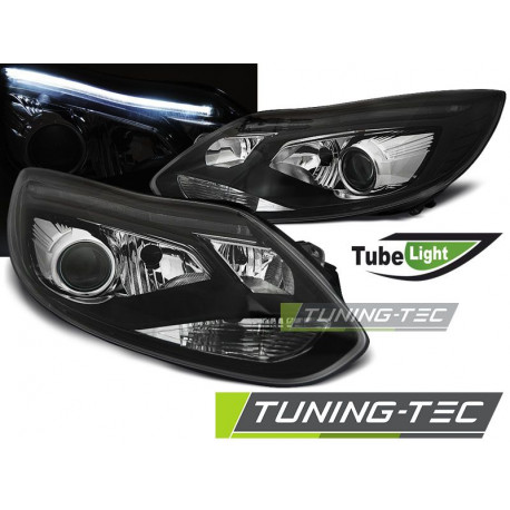 Osvetlenie PREDNÉ SVETLÁ FORD FOCUS MK3 11-10.14 TUBE LIGHTS ČIERNA | race-shop.sk