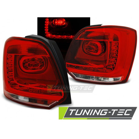 Osvetlenie LED ZADNÉ SVETLÁ ČERVENÁ BIELA pre VW POLO 09-14 | race-shop.sk