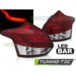 LED ZADNÉ SVETLÁ FORD FOCUS 3 11-10.14 HATCHBACK ČERVEN/ BIELA