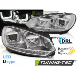 PREDNÉ SVETLÁ U-LED LIGHT DRL CHROM SEQ