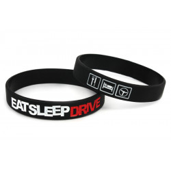 Eat Sleep Drive silikónový náramok (Čierny)