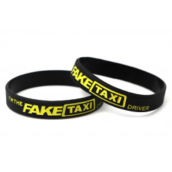 Fake Taxi silikónový náramok (Čierny)