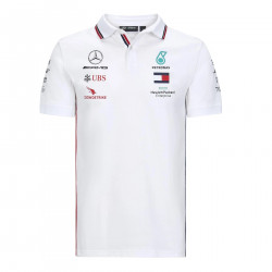 Tričko Mercedes Benz AMG mužské Team Polo (Biela)